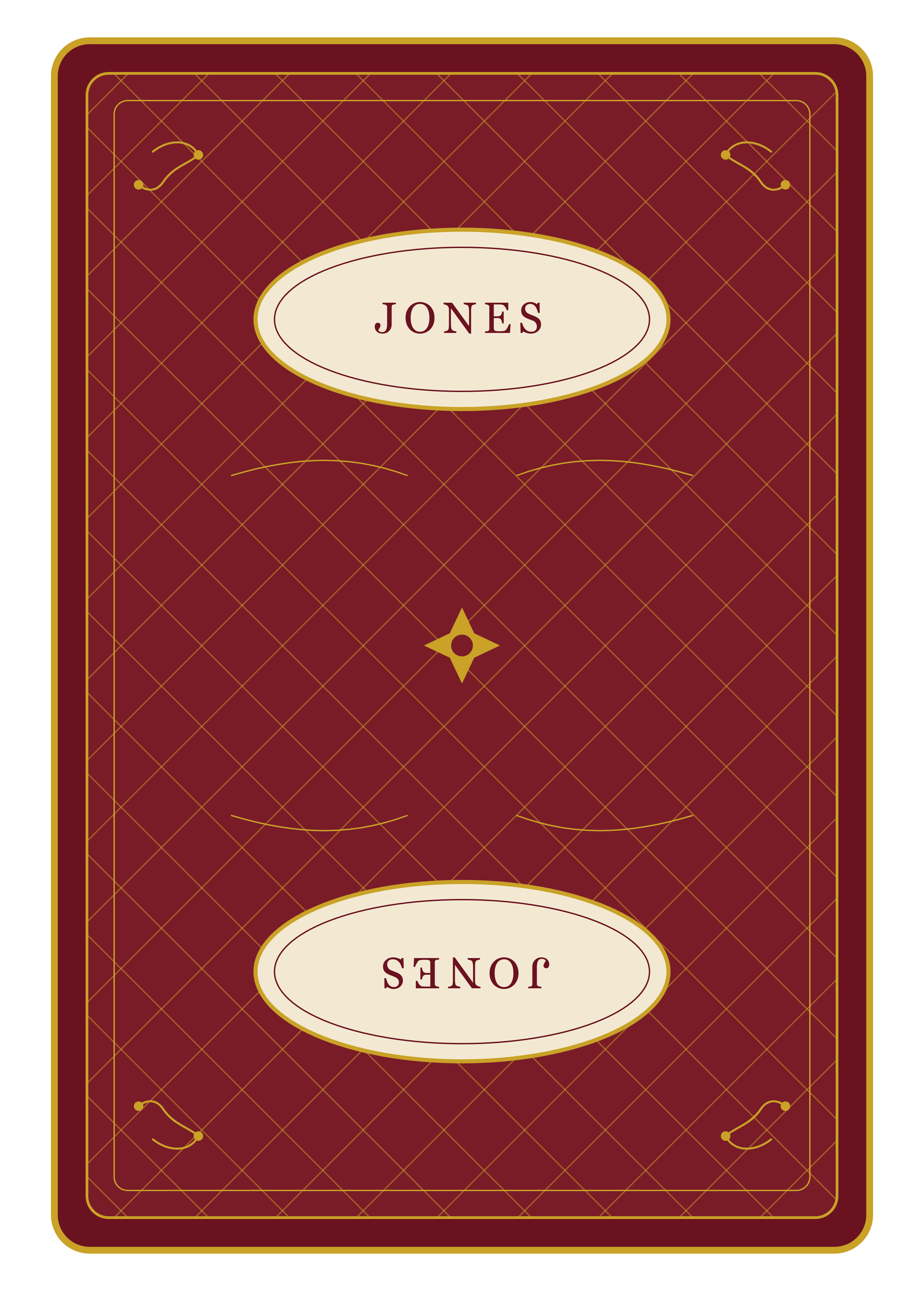 Jones Vintage Card Back